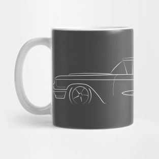 1960 Ford Thunderbird - profile stencl, white Mug